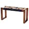 Bali & Pari Jerilyn Modern Bohemian Two-Tone Seagrass and Acacia Wood Accent Bench 240-13461-ZORO - alternate 1